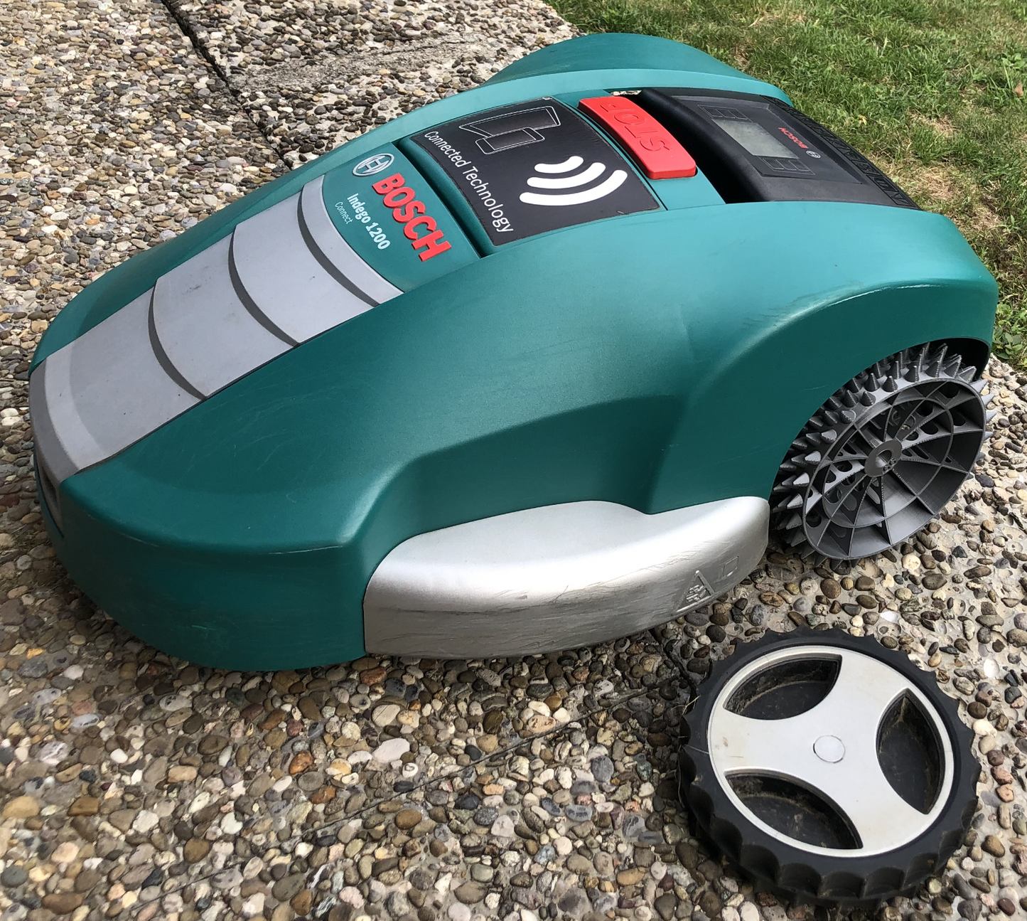 Drive Wheel Suitable forBosch Indego 1200 for Wet Grass Hills 45mm Wide