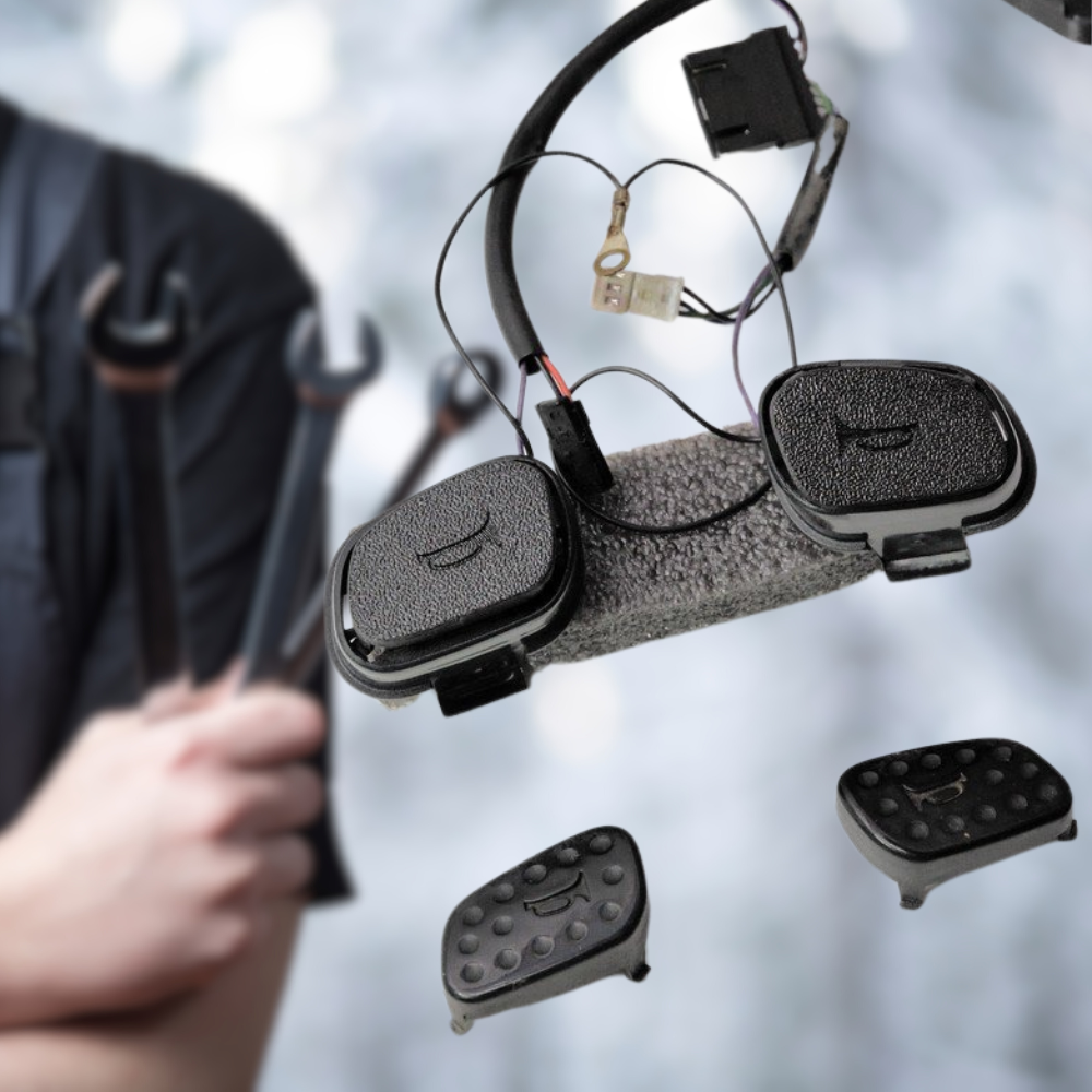 2 xLand Rover Discovery 2 Horn Button Cover Left + Right ABS QTN100270