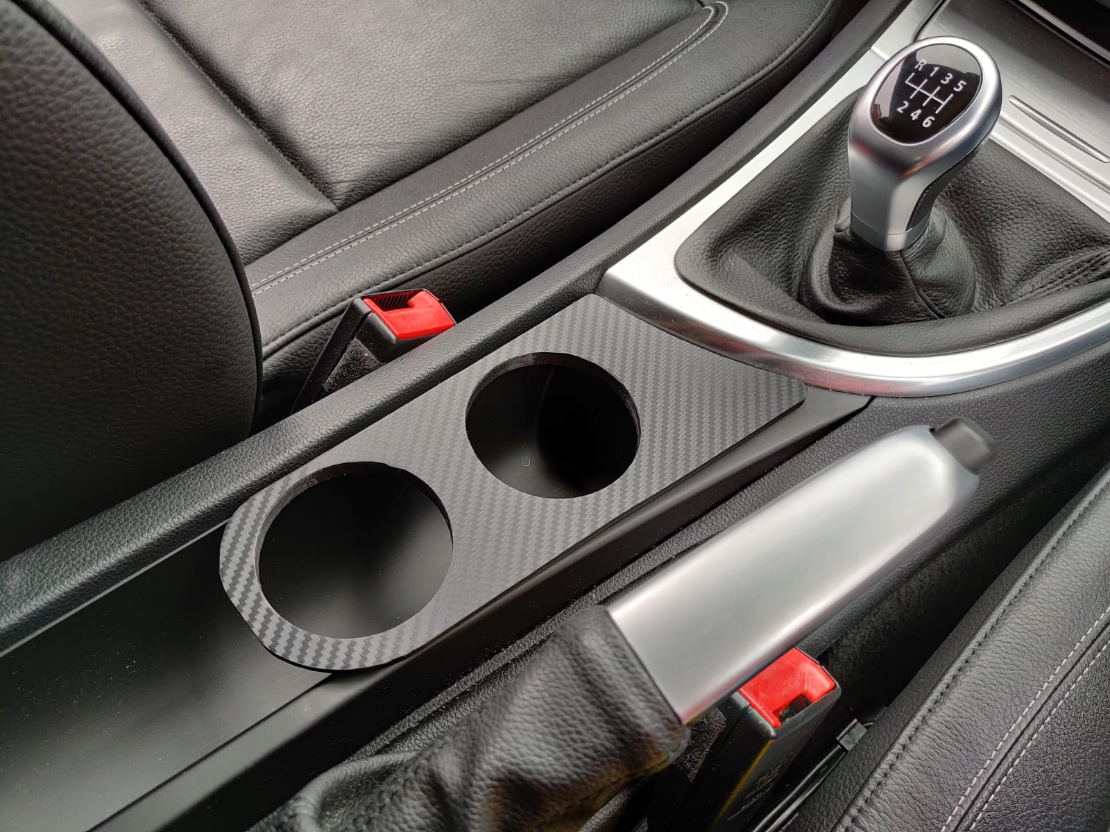 thumbnail image 2 of Black Front Cup Holder & Cover For BMW 1 Series (128i, 135i, 1M) 2008-2013 2 of 4