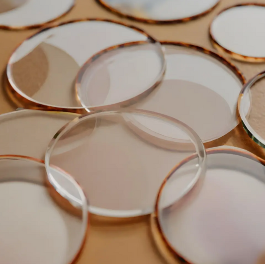 6x 120mm Clear 3mm Acrylic Discs for Paul Mellor